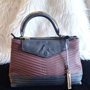 Elegant Two-Tone Handbag